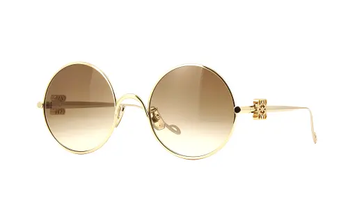 LOEWE Metal Round Sunglasses Women's Gold