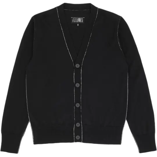 MM6 Maison Margiela V Neck Knitted Cardigan