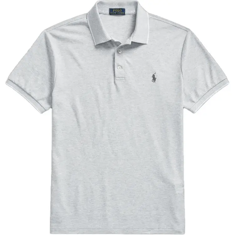 Polo Ralph Lauren Polo Shirt Custom Slim Fit Men's Light Gray