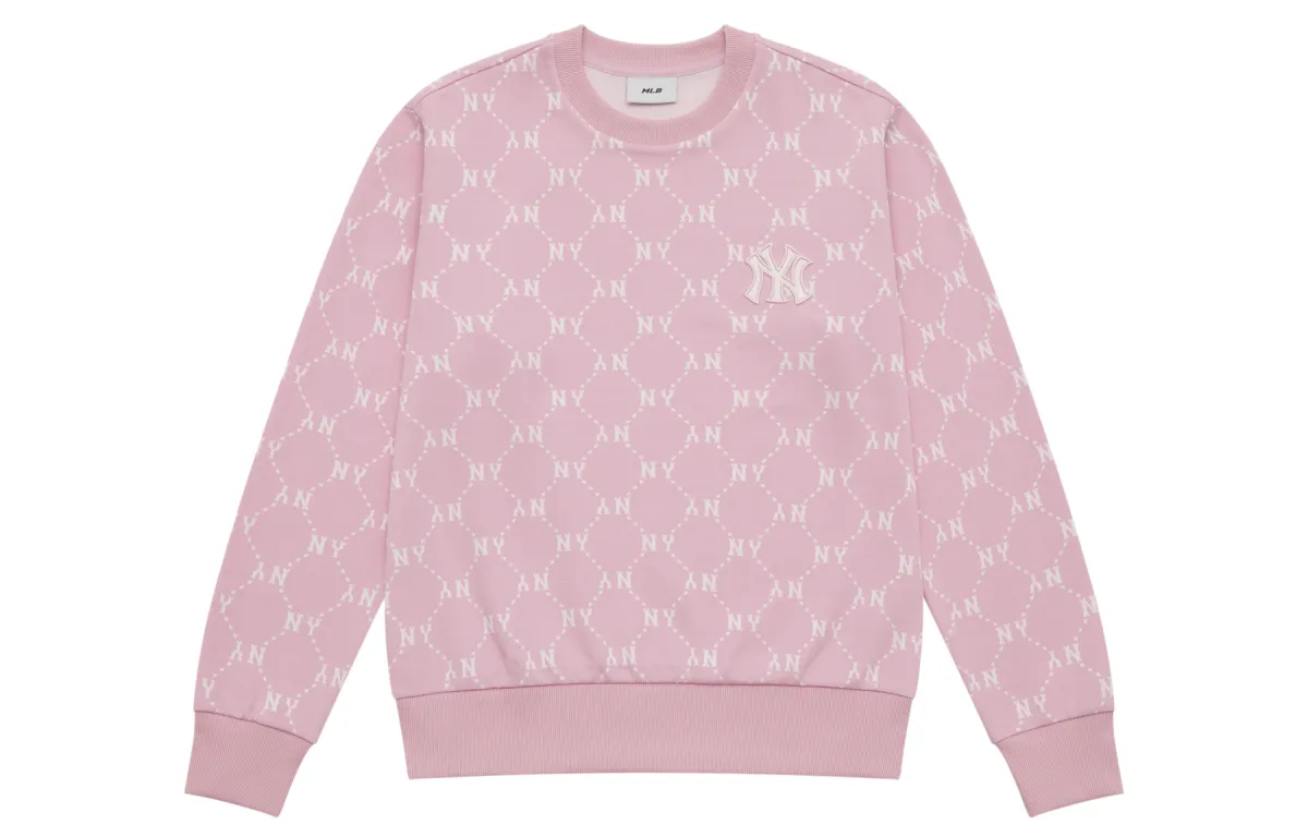 MLB MONOGRAM SS25 Sweatshirt Unisex Pink
