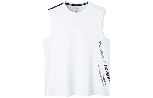 ANTA Variety Training Collection Tank Tops Men's White Crew Neck Moderate Other