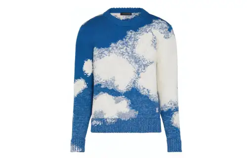 LOUIS VUITTON Sweater Men's Blue