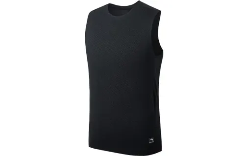 ANTA Variety Training Collection Tank Tops Men's Black Crew Neck Moderate Straight Fit