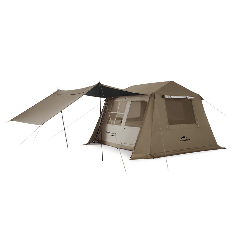 NATUREHIKE Nuo Ke Roof 6.0 2 Person Titanium Vinyl Quick Open Camping Tent No Setup Required, Instant Activation