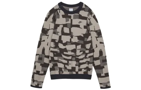 Nike SPORTSWEAR TECH PACK Sweaters Men's Gray Crew Neck Moderate Other