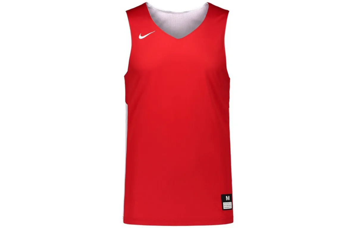 Nike Tank Tops Men's Red Crew Neck Moderate Straight Fit