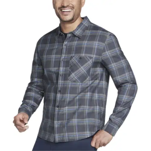 Skechers GO DRI Shirt Men's Charcoal Gray
