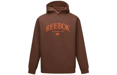 Reebok Sweatshirts Unisex Brown Hooded Moderate