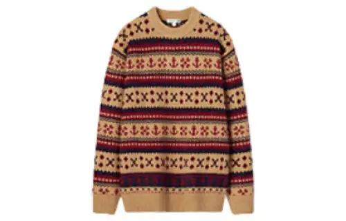 UNIQLO FW22 Sweater Unisex Dark Beige