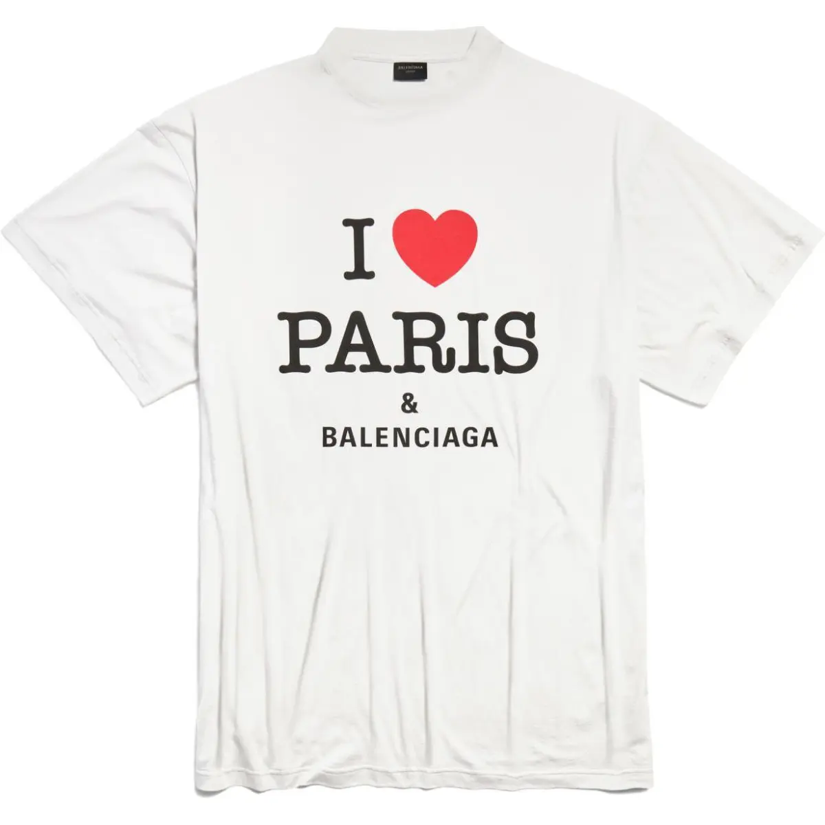 Balenciaga FW24 T Shirt Loose Fit Unisex White