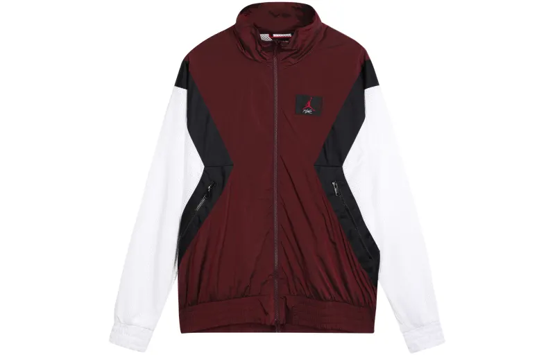 Jordan FLIGHT WARM UP Jacket Men's Brown White Multicolor