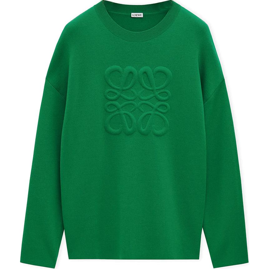 Мужской свитер LOEWE (темно-зеленый)