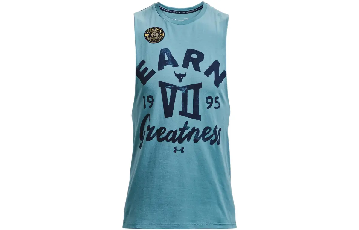 Under Armour Project Rock Tank Top Men's Blue