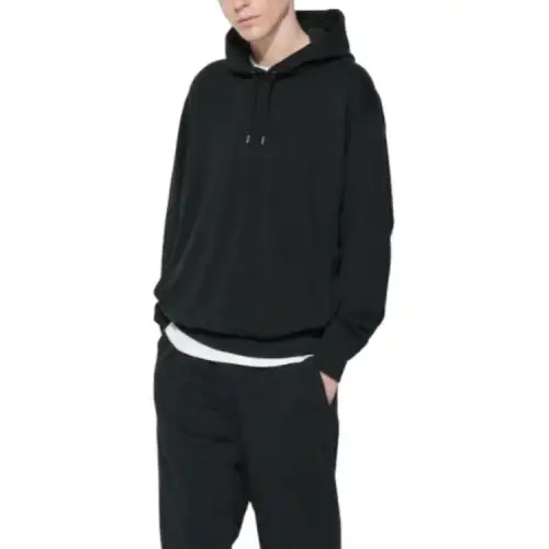 UNIQLO Sweatshirts Unisex Black Hooded Moderate Other