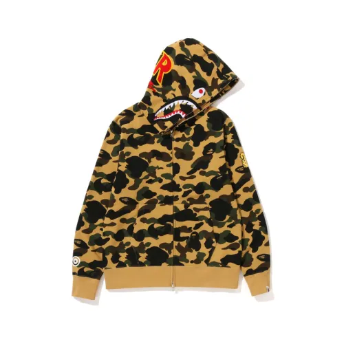 Bape 1st Camo Shark Wide Full Zip Double Hoodie
