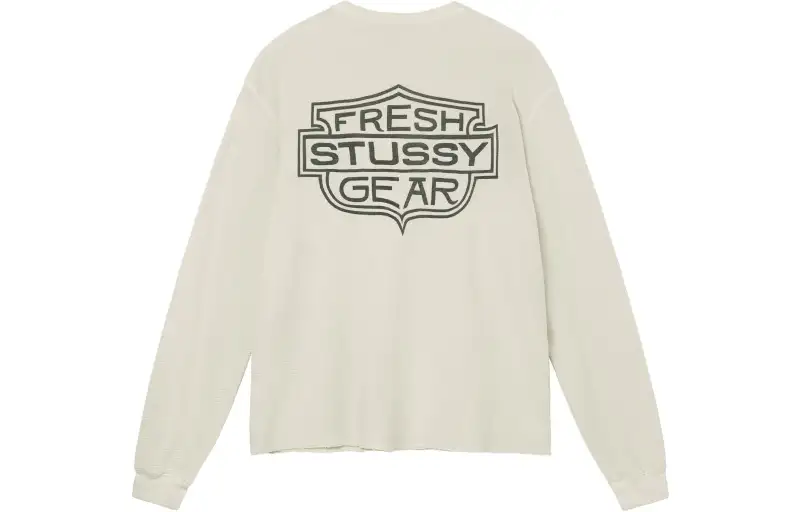 Stussy Light Waffle Knit Long Sleeve Crew