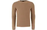 PRADA Cashmere Sweaters Men's Umber Crew Neck Thickened