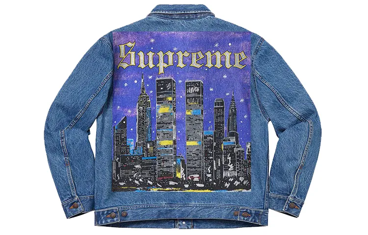 Supreme New York Painted Trucker Jacket