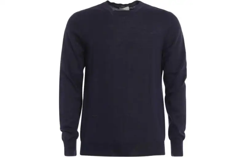 DIOR Sweaters Men's Blue Crew Neck Moderate Other