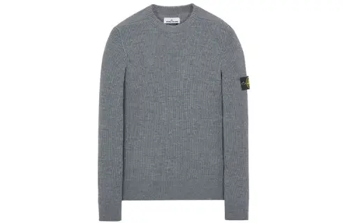 STONE ISLAND Sweaters Men's Gray Crew Neck Moderate Other