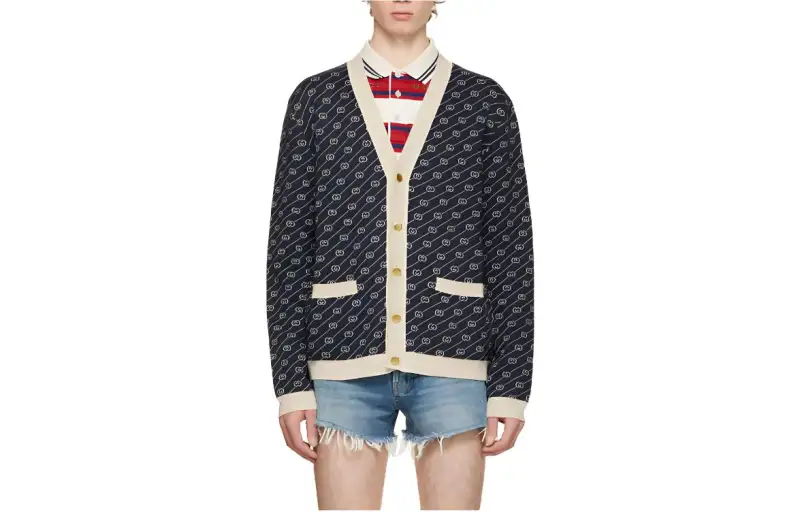 GUCCI SS22 Sweater Men's Marine Blue