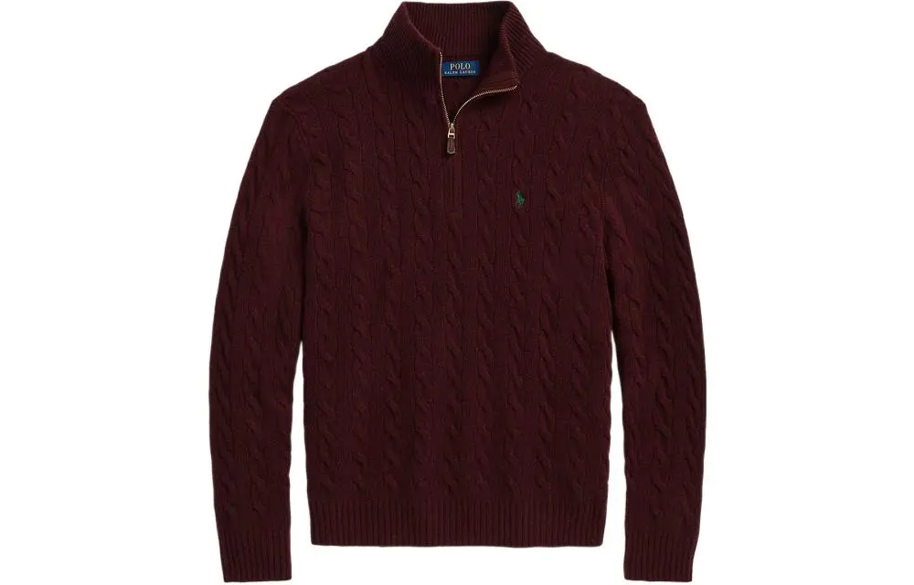 Polo Ralph Lauren cable-knit half-zip sweater