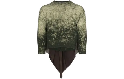 Maison Margiela scarf-detail bleached jumper