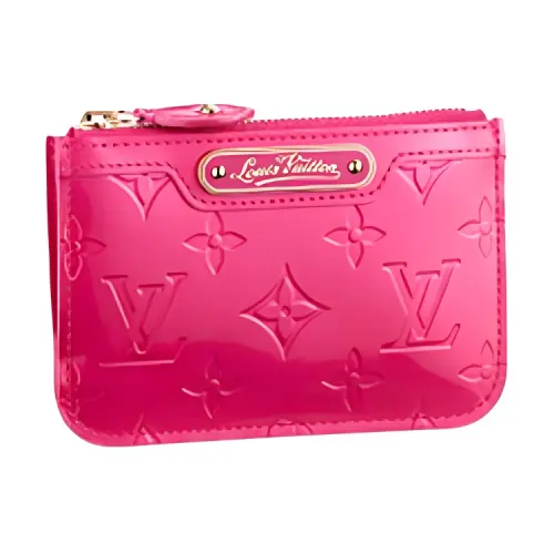 LOUIS VUITTON Vernis Leather Wallet Women's Pop Rose