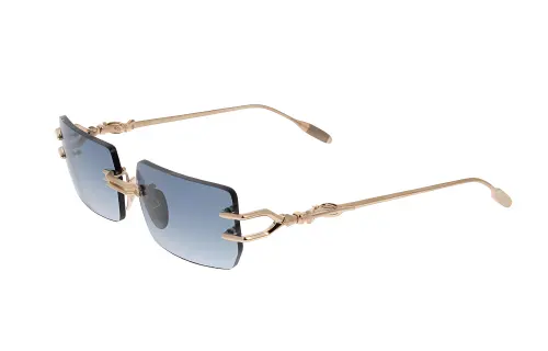 Chrome Hearts Rectangular Sunglasses Men's Gold