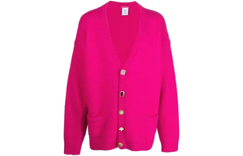 Vetements FW22 Cashmere Sweater Unisex Rose Red