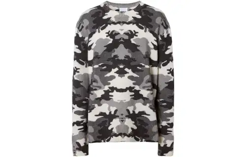 Burberry Sweaters Men's Gray Crew Neck Moderate