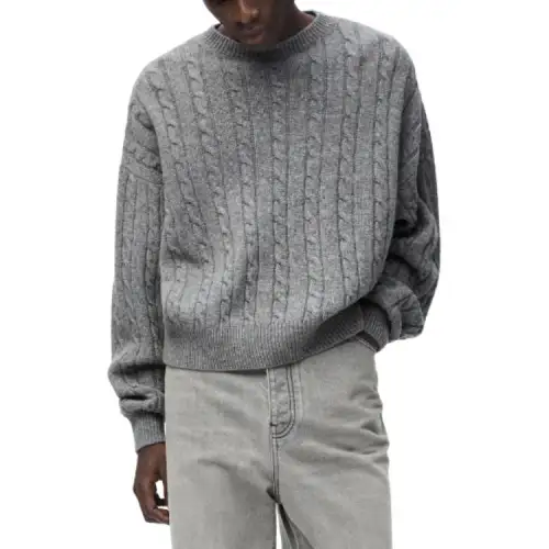 LOEWE Sweaters Men's Gray Crew Neck Moderate