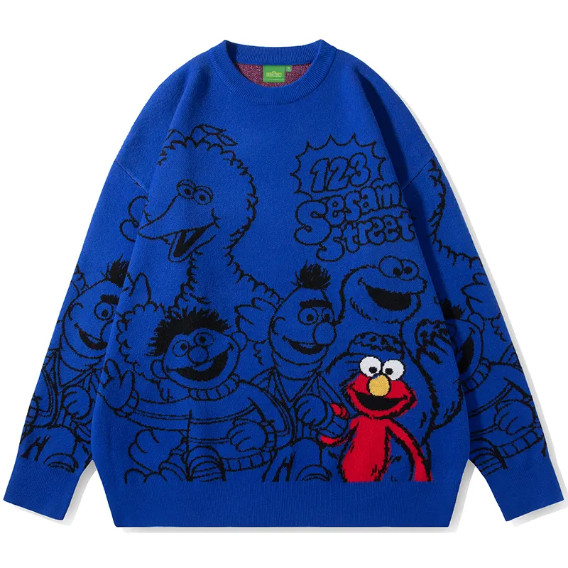 SESAME STREET Sweaters Unisex Crew Neck Moderate