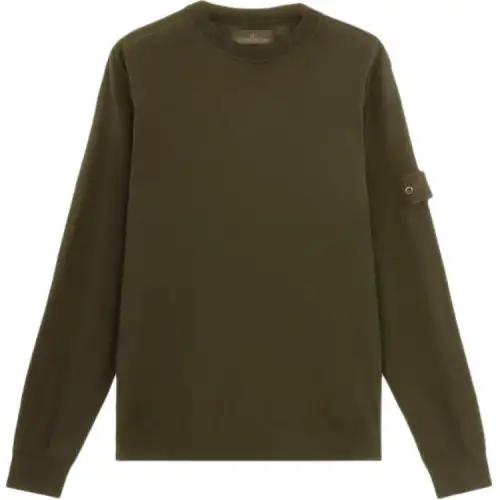STONE ISLAND Logo Patch Crewneck Jumper