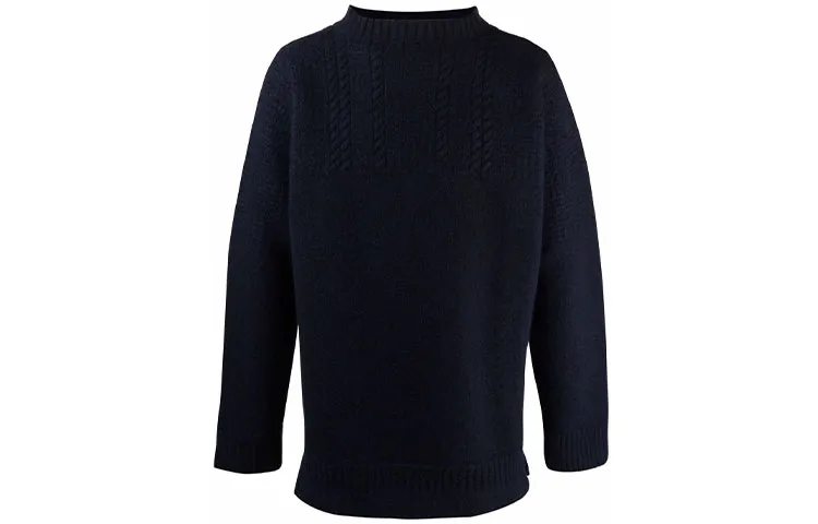 Maison Margiela Sweaters Men's Blue Crew Neck Moderate Base Layer