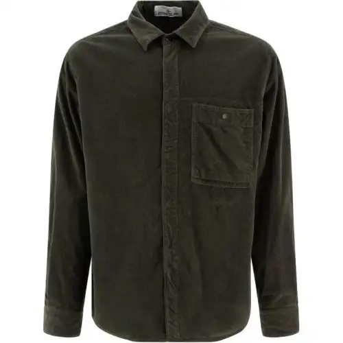 STONE ISLAND Chest Pocket Corduroy Shirt