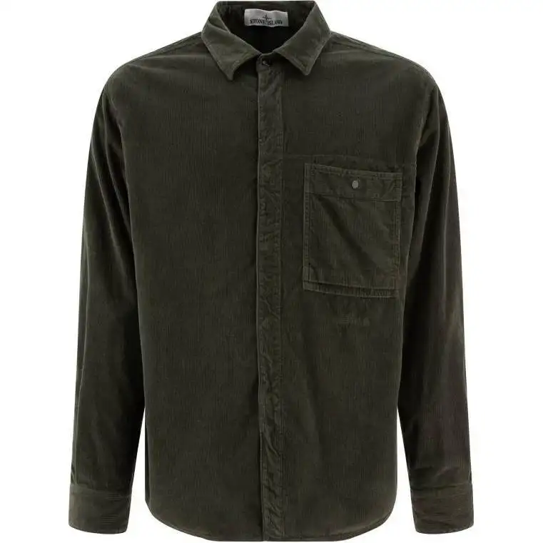STONE ISLAND Chest Pocket Corduroy Shirt