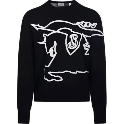 Burberry Ekd Intarsia Knit Crewneck Jumper