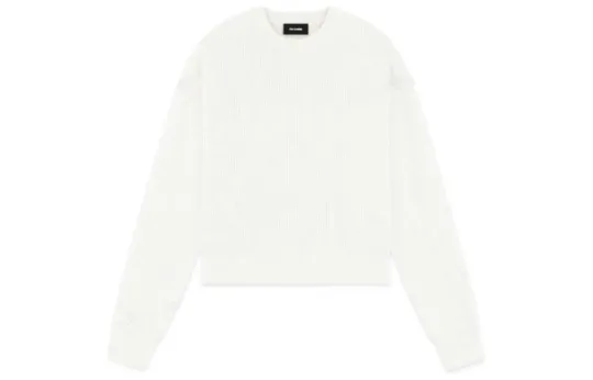 WE11DONE FW22 Cashmere Sweater Unisex White