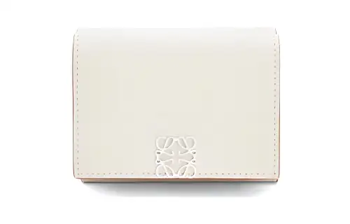LOEWE Anagram Pebble Texture Cow Leather Wallet Women's White