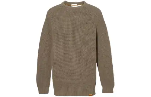 Timberland Sweaters Men's Brown Crew Neck Moderate Straight Fit