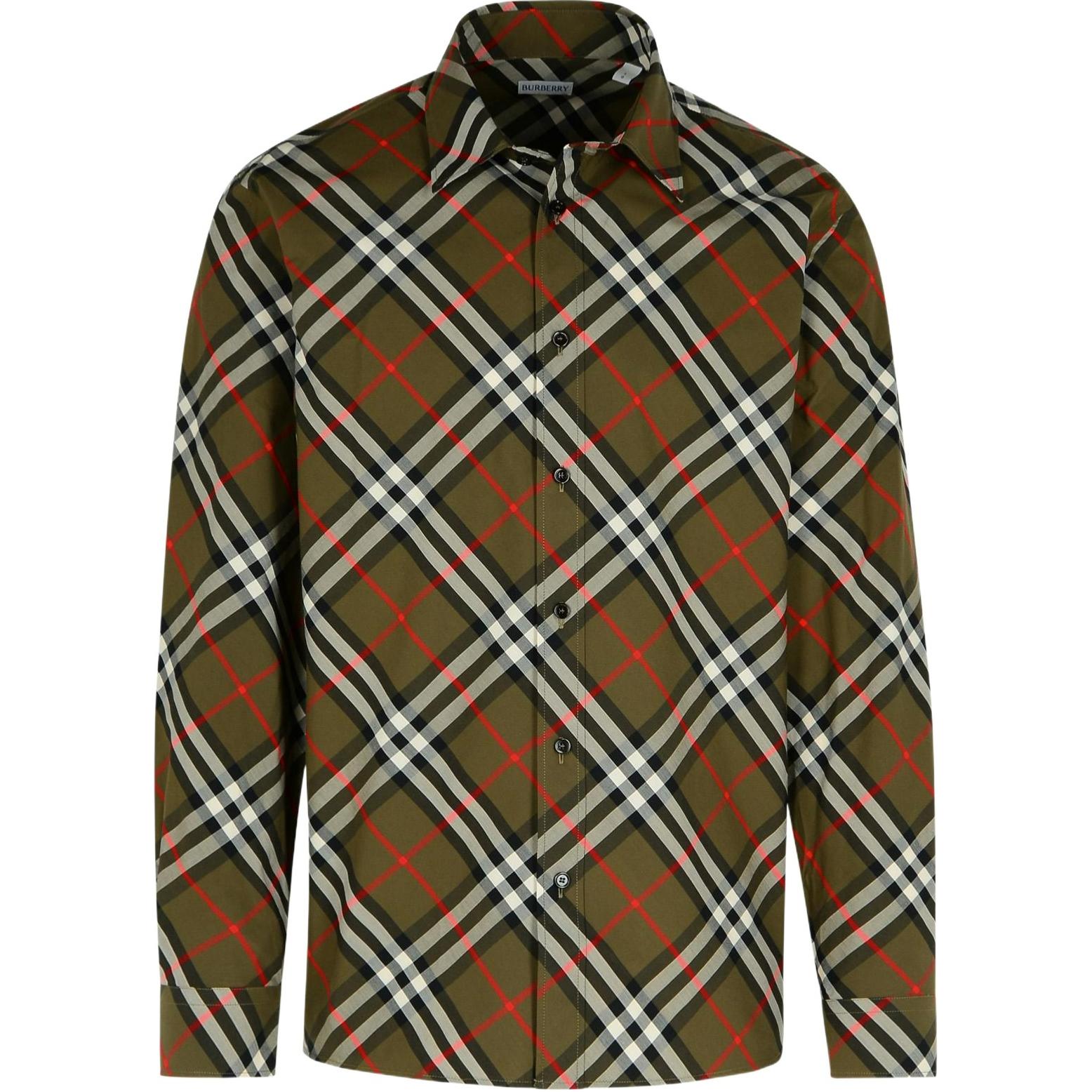Мужская рубашка Burberry SS24 (зеленая)
