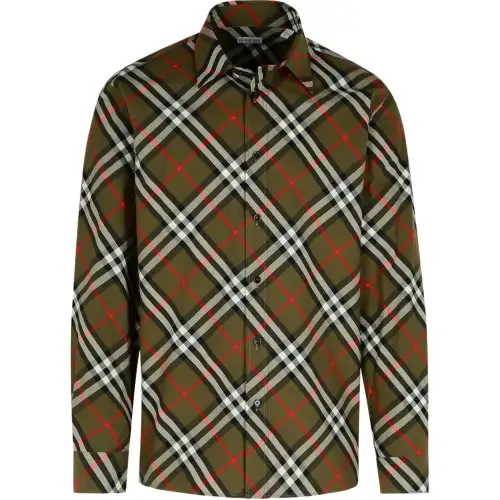 Burberry Long Sleeved Checked Buttoned Shirt