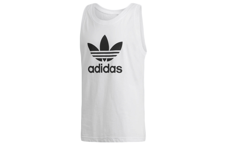 Мужская майка adidas originals Trefoil (белая) — фото 1