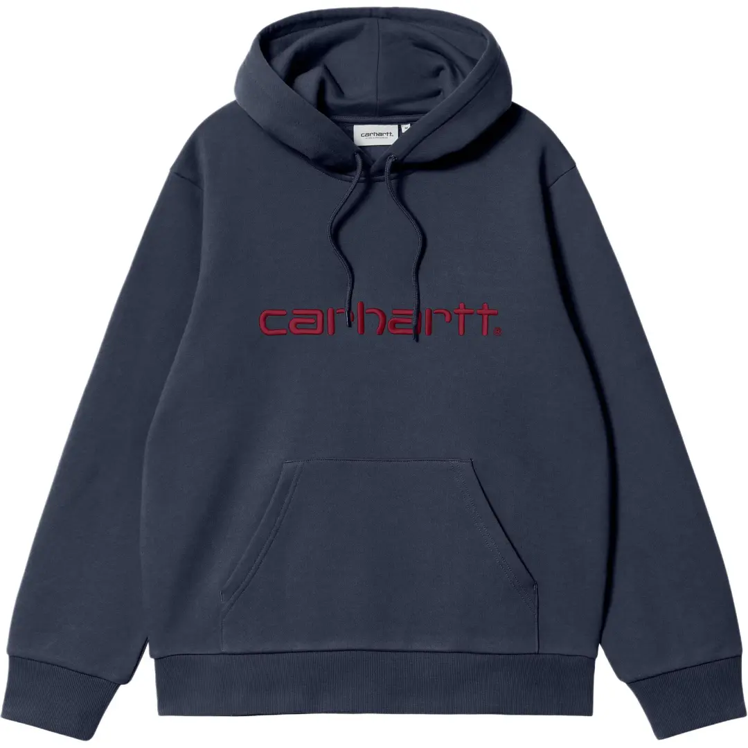 Carhartt WIP Logo Embroidered Drawstring Hoodie