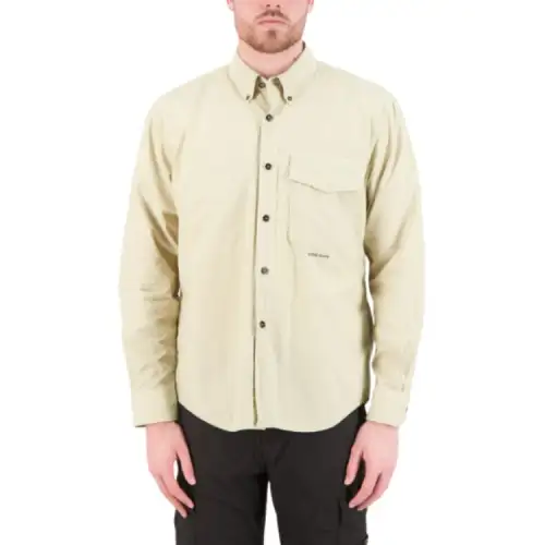 STONE ISLAND Shirts Men's Khaki Lapel Moderate Other