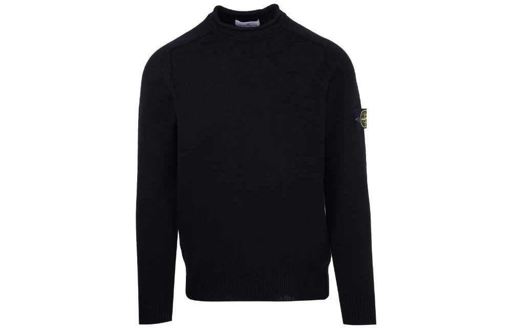 STONE ISLAND Sweaters Men's Black Crew Neck Moderate