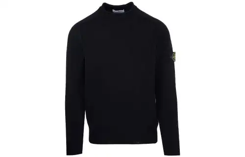 STONE ISLAND Sweaters Men's Black Crew Neck Moderate