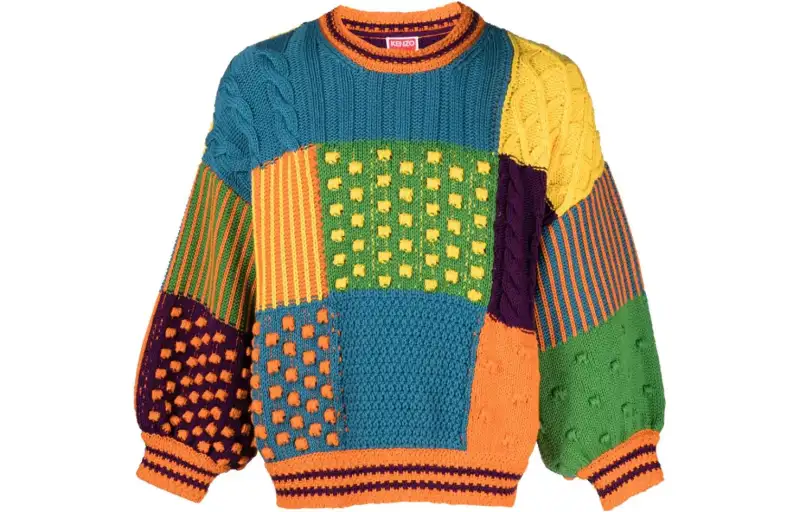 KENZO Paris Psychedelic Cable Jumper