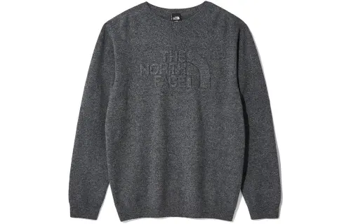 THE NORTH FACE Sweaters Men's Gray Crew Neck Moderate Other